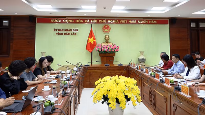 Общий вид встречи. Фото: daklak.gov.vn