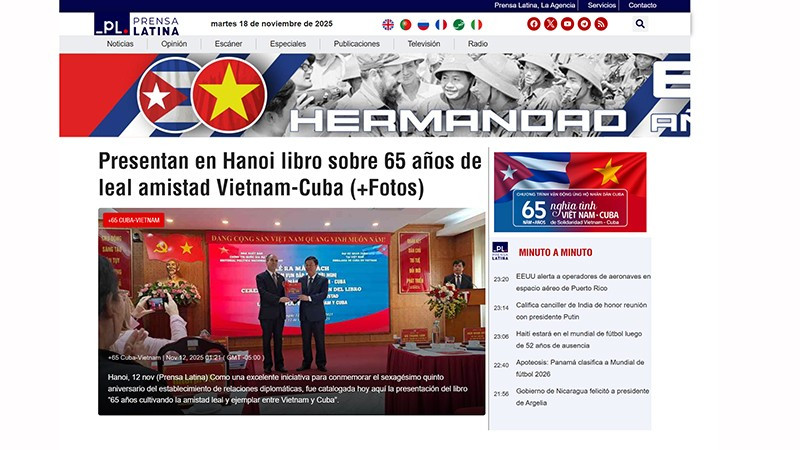 Рубрика «Куба-Вьетнам: 65 лет братства». Фото с экрана