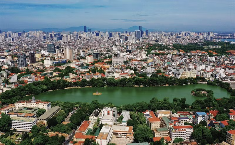 Панорамный вид на озеро Хоанкием с высоты. Фото: ВИА