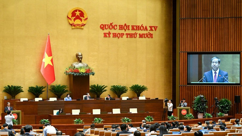 Общий вид пленарного заседания НС в зале в первой половине дня 25 ноября. Фото: Зюи Линь