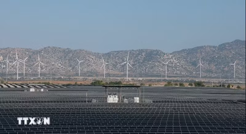 Солнечная энергетическая система в провинции Кханьхоа. Фото: ВИА