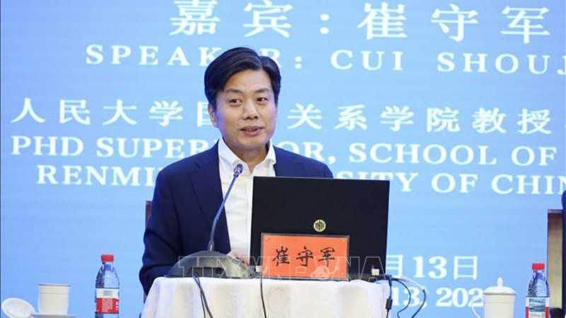 Профессор Цуй Шоуцзюнь из Института международных отношений Китайского народного университета. Фото: ВИА