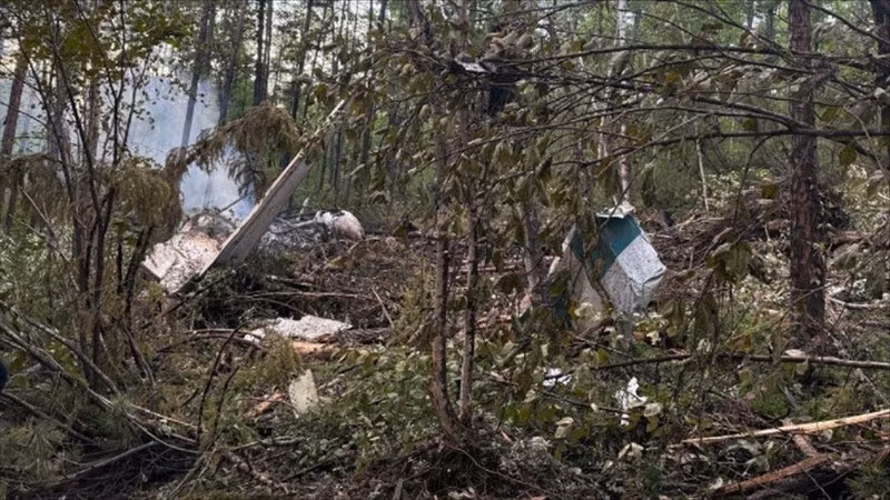 Место происшествия крушения самолета Ан-24 авиакомпании «Ангара» в Амурской области, Россия, 24 июля 2025 года. Фото: Синьхуа/ВИА