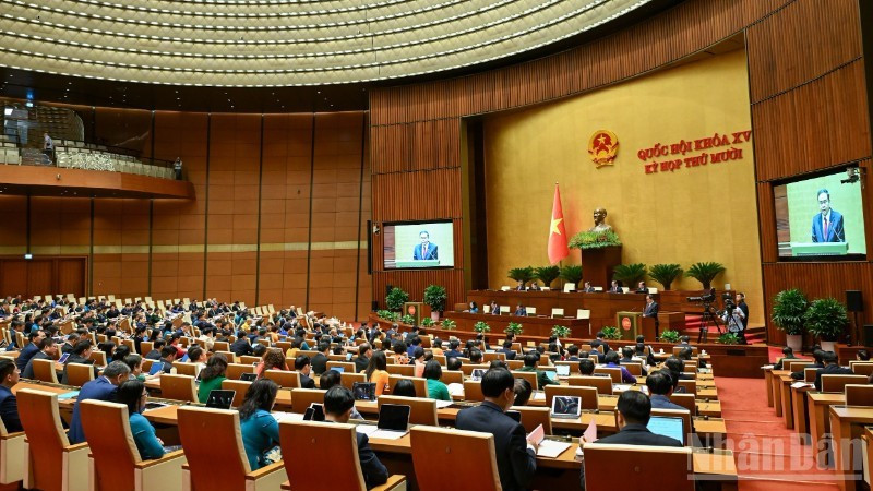 Общий вид открытия 10-й сессии НС XV созыва. Фото: Зюи Линь