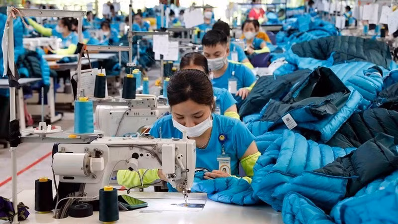 Экспорт вьетнамской текстильно-швейной продукции в 2025 году вырос примерно на 10%, превысив 1,3 млрд долларов США. Фото: ВИА