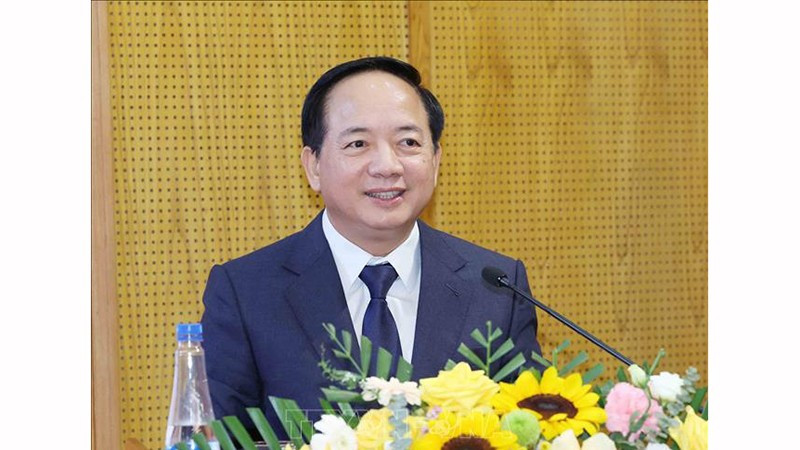 Генерал армии Чинь Ван Кует выступает на мероприятии. Фото: ВИА