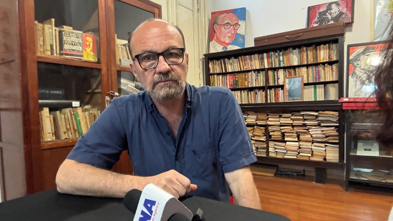 Господин Марсело Родригес отвечает на вопросы корреспондента ВИА в Буэнос-Айресе. Фото: ВИА