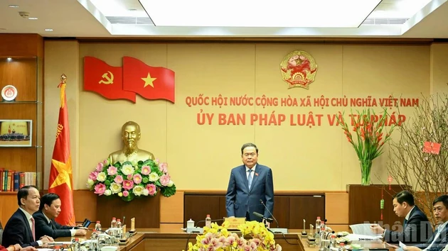 Председатель НС Чан Тхань Ман посетил и провёл рабочие встречи с комитетами НС и Государственным аудитом