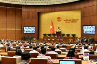 Депутаты НС работают в зале во второй половине дня 24 октября. Фото: Данг Кхоа