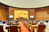 Заседание во второй половине дня 25 октября. Фото: Тхюи Нгуен