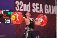 Нгуен Куок Тоан побил рекорды Игр ЮВА и выиграл золотую медаль в весовой категории 89 кг среди мужчин. Фото: ВИА