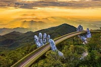 Золотой мост в Дананге. Фото: baoquocte.vn