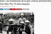 Статья о победе в битве под Дьенбьенфу в газете «Resumen Latinoamericano».