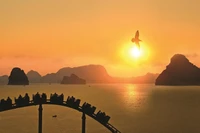Вечерний Халонг. Фото: vietnamplus.vn