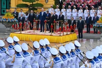 Церемония встречи Президента Джо Байдена. Фото: ВИА