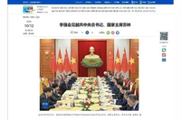 «Синьхуа» освещает информацию о встрече Премьера Госсовета Китая Ли Цяна с Генеральным секретарем ЦК КПВ, Президентом То Ламом. Фото: ВИА