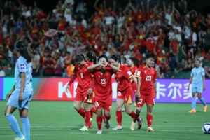 Нган Тхи Ван Ши открыла счет. (Фото: Федерация футбола Вьетнама)