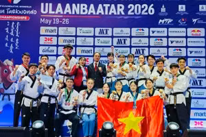 Чемпионат Азии по тхэквондо 2026 года: Вьетнам завоевал 2 золотые медали в дисциплине демонстрационных комплексов