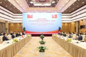 Первое совещание в рамках механизма стратегического диалога «3+3» на уровне министров иностранных дел, обороны и общественной безопасности Вьетнама и Китая. (Фото: ВИА)