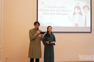 Церемония празднования 43-й годовщины Дня вьетнамского учителя в России.