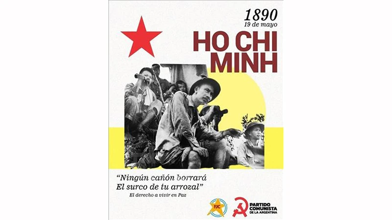 Коммунистическая партия Аргентины опубликует статью, воспевающую Президента Хо Ши Мина. Фото: ВИА