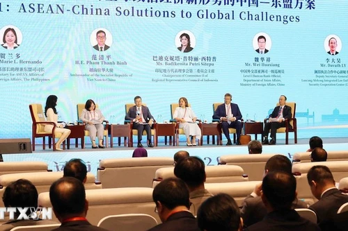 Общий вид тематического диалога высокого уровня в рамках Недели АСЕАН-Китай 2025 года. Фото: ВИА