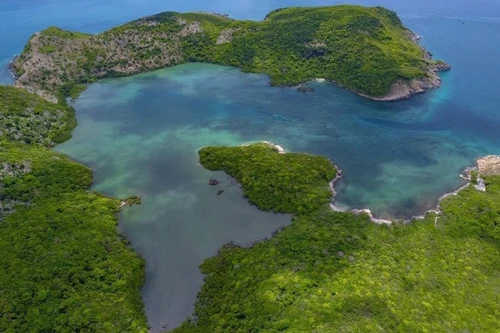 Национальный парк Кондао сверху.