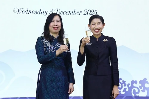 Замминистра иностранных дел Ле Тхи Тху Ханг и Посол Таиланда во Вьетнаме Уравади Срифиромия. Фото: baoquocte.vn