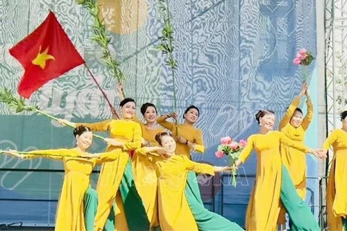 Художественное представление на Днях вьетнамской культуры в Будапеште, Венгрия. Фото: ВИA