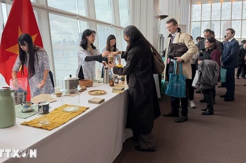 Вьетнамское кофе представлен в штаб-квартире ООН. Фото: ВИА