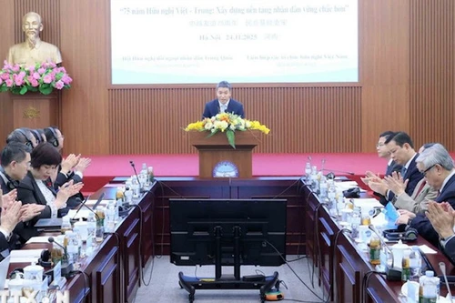 Председатель СОДВ Фан Ань Шон выступает на форуме. Фото: ВИА