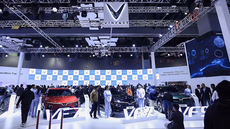 VinFast участвует в выставке Bharat Mobility Global Expo 2025.
