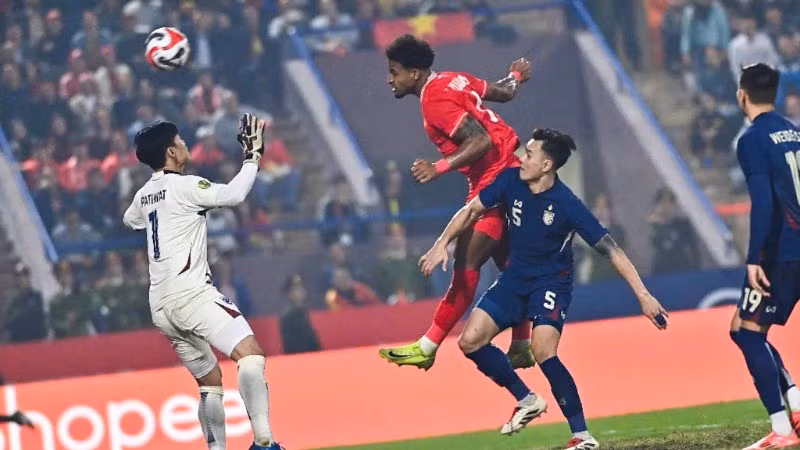 Суан Шон открыл счет на 59-й минуте. Фото: Тхань Дат