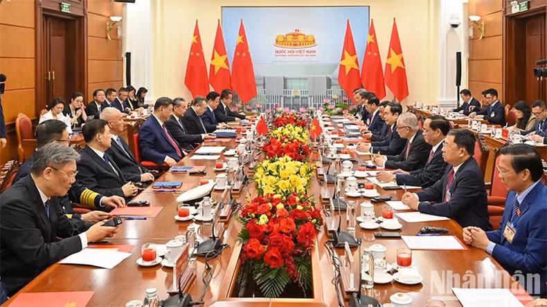 Общий вид встречи в здании ЦК КПВ. Фото: Зюи Линь