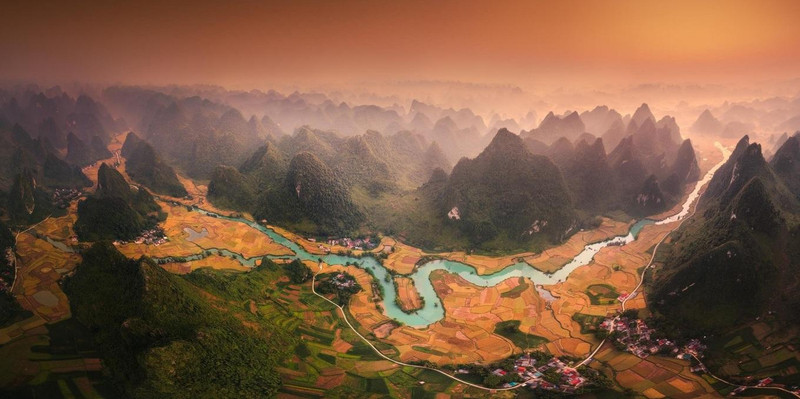 Фотография «Долина спелых рисовых полей» вьетнамского фотографа Као Ки Няна. Фото: vnexpress.net