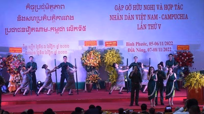 Художественный номер в рамках встречи. 