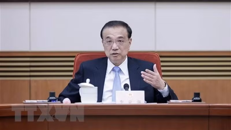 Бывший Премьер Госсовета Китая Ли Кэцян на заседании Правительства в Пекине, 3 февраля 2023 года. Фото: Синьхуа/ВИА