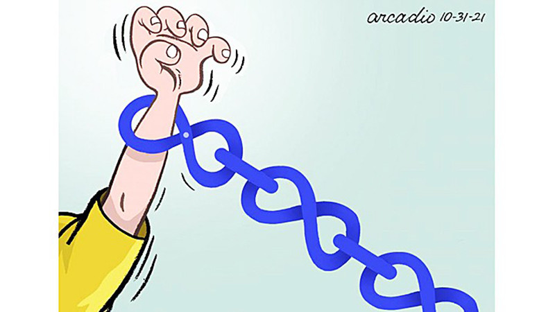 Карикатура Аркадио Эскивеля
