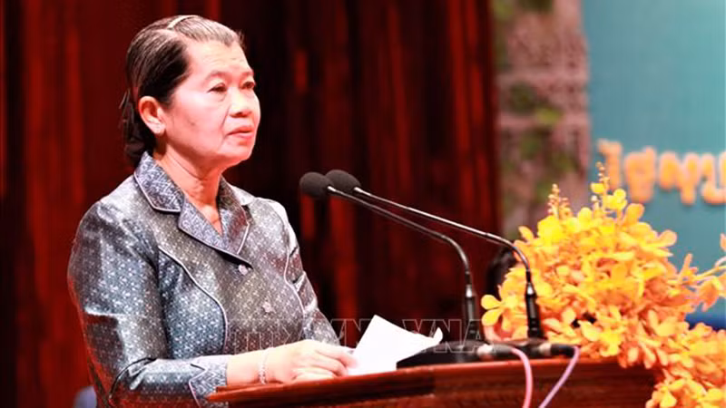 Г-жа Мен Сам Ан. Фото: ВИА