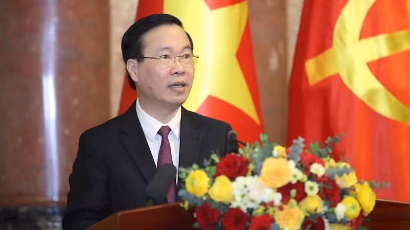 Президент Вьетнама Во Ван Тхыонг.