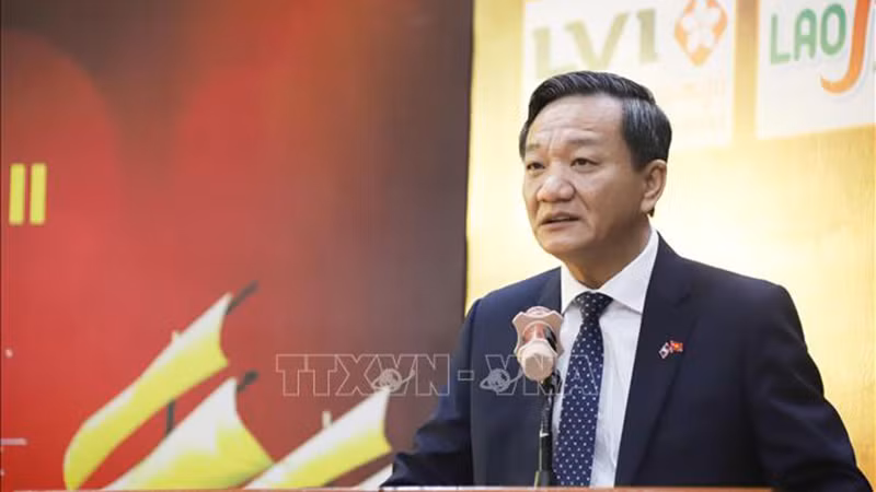 Посол Вьетнама в Лаосе Нгуен Минь Там. Фото: ВИА