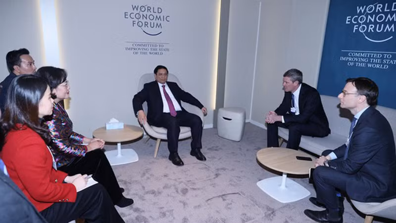 Премьер-министр Фам Минь Тьинь принимает генерального директора Visa Райана Макинерни. Фото: ВИА