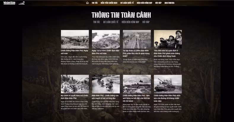 Специальная информационная страница газеты «Нянзан» об операции Дьенбьенфу.