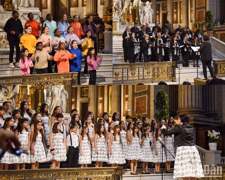 Хоровые коллективы представляют парижской публике впечатляющие выступления. Фото: Минь Зюи