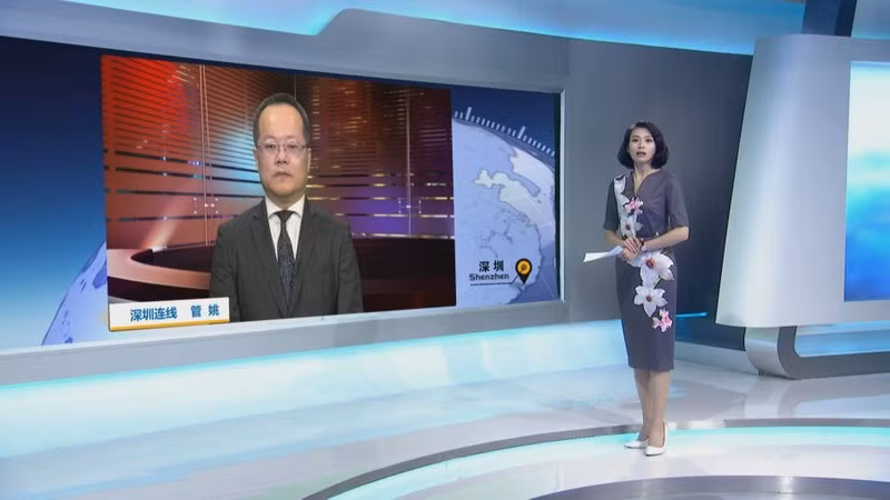 Эксперт Гуань Яо выступает на программе телевидения Шэньчжэнь. Фото: Sina.com.cn