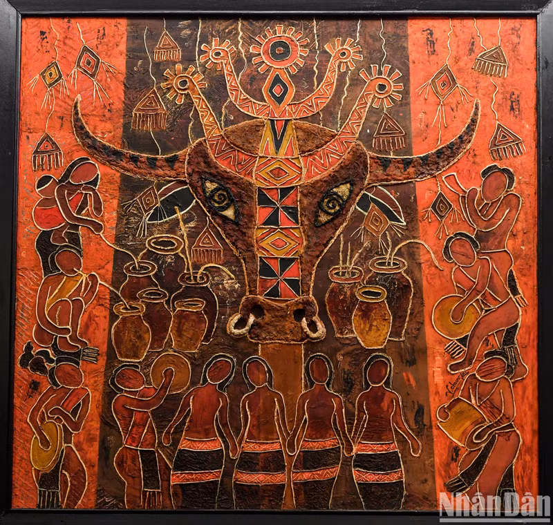 Работа «Деревенский праздник» автора Нгуен Ван Тюнга – одна из 70 работ, вышедших в финальный тур.