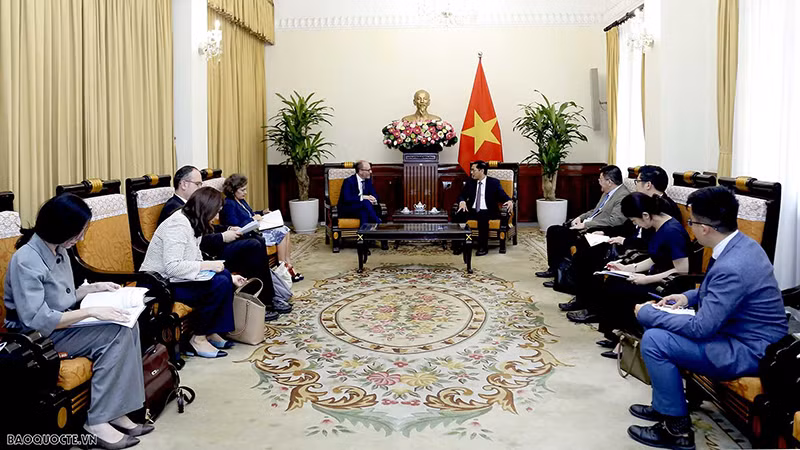 Общий вид приема. Фото: baoquocte.vn