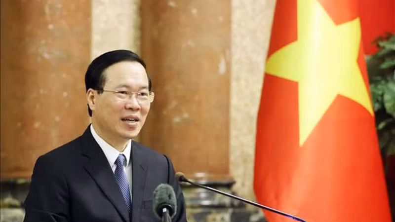 Президент Вьетнама Во Ван Тхыонг. Фото: ВИА