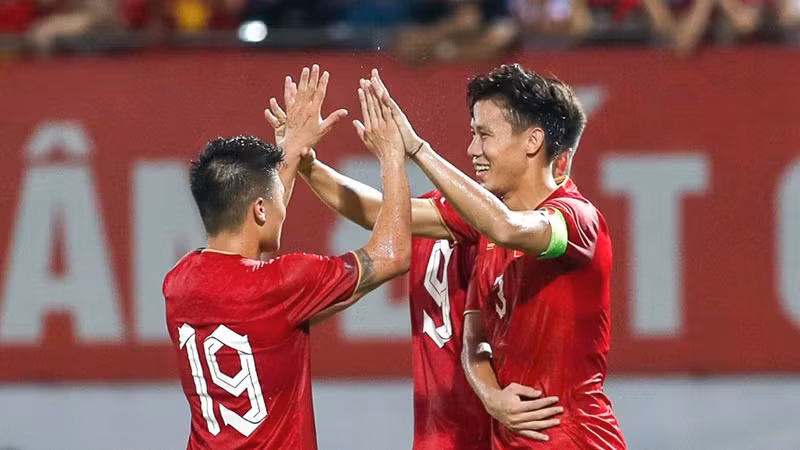 Вьетнамская команда выиграла 2 матча в рамках FIFA Days в июне. Фото: Федерация футбола Вьетнама