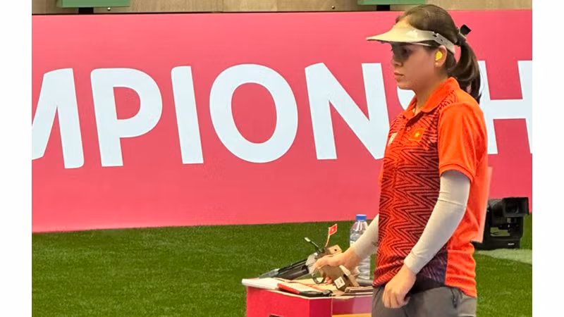 Чинь Тху Винь на соревновании.